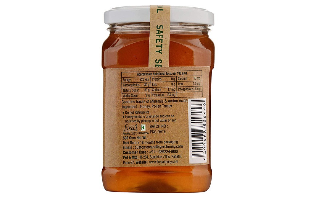 Florea Raw Forest Honey    Glass Jar  500 grams